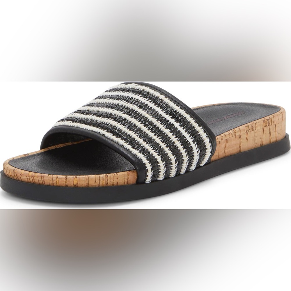 Lucky Brand Dylina Woven Band Sandal, Black Multi, 12